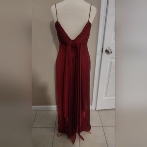 Burgundy formal dress